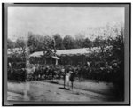 [Mounted cavalry riding past reviewing stand during the "grand review" of the Union Army, Washington, D.C.]