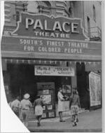 Segregated marquee sign at Palace Theatre, New Orleans, Louisiana