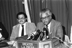 Peace Sunday Press conference, Los Angeles, 1982