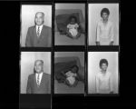 Set of negatives by Clinton Wright including portraits, and Equal Rights Meeting at School Administration Building (July 19, 1965), 1965