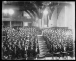 [Interior view of chapel filled with female students at the Tuskegee Institute]