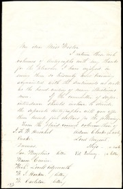 Letter to] My dear Miss Weston [manuscript