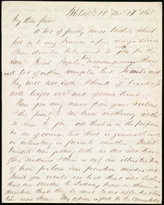 Letter from Edward Morris Davis, Philad[elphia], [Penn.], to Anne Warren Weston, 10 mo[nth] 17 [day] 1848