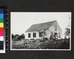 William Hyslop and church members outside church, Eleuthera, Bahamas, ca. 1930