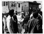 Civil rights march, James Groppi center, circa 1967-1968