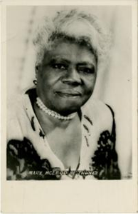 Mary McLeod Bethune who Started a Girl's School In Daytona Beach Florida