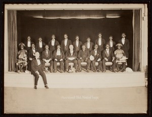 Hunnewell Club photographs - Hunnewell Club Minstrel Troupe