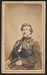 [Lieutenant Colonel John Whedon Steele of Co. H and Co. E, 41st Ohio Infantry Regiment and U.S. Volunteers Infantry Regiment in uniform with Lincoln mourning badge and mourning ribbon]