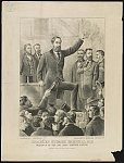 Thumbnail for Charles Stuart Parnell, M.P. president of the Irish Land League - addressing a meeting