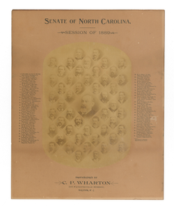 Photographic print of the Senate of North Carolina, Session of 1889