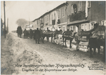 Vom montenegrinischen Kriegsschauplatz. Tragtiere in der Hauptstrasse von Cetinje