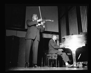 H.U. Faculty Talent Show May 1960 [from enclosure] [black-and-white cellulose acetate photonegative]