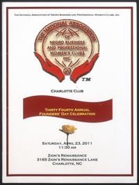 Thirty-Fourth Annual Founders' Day Celebration Program