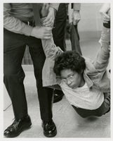 Black student protest in Wilbur Cross Library