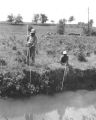 Young boys fishing at "Haynes Haven," in Spring Hill, Tennessee.