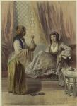 Cairine Lady Waited Upon By A Galla Slave Girl