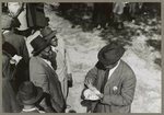 Yanceyville (vicinity), N.C. Participants in an outdoor picnic which is being held during the noon intermission of a meeting of ministers and deacons at a Negro church