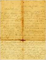 Letter, Alex W. Feemster to Loulie Feemster; 10/22/1863