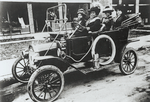 Thumbnail for Madam C.J. Walker (driving) with (left to right) her niece Anjetta Breedlove; Madam C.J. Walker Manufacturing Company factory forelady (manager) Alice Kelly; and Walker Company bookkeeper Lucy Flint