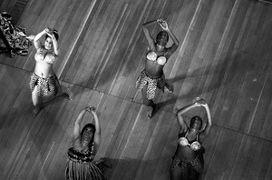 Elma Lewis' dancers perform at City Hall, Boston City Hall