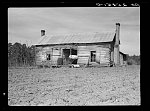 Thumbnail for Dog-run house inhabited by Negro tenant farmer. Montgomery County, Alabama