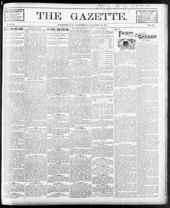 The Gazette. (Raleigh, N.C.), Vol. 9, No. 37, Ed. 1 Saturday, October 30, 1897