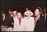 [Rosa Parks, Congressman Kweisi Mfume, actress Lynn Whitfield and others at the Congressional Black Caucus fashion show, Washington, D.C., 1995]