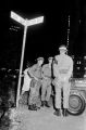 National Guardsmen standing at the corner of Court Square and Dexter Avenue in downtown Montgomery, Alabama, during a civil rights demonstration.