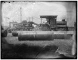 Steam grading equipment on exposition grounds