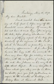 Letter to] My dear Wendell [manuscript