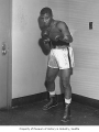 Boxer Bobby Hicks, possibly in Seattle, 1958