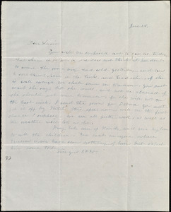 Letter from Emma Forbes Weston to Lucia Weston, June 28, [1842]