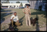 James "Son" Thomas, Pat Thomas, Ray Lum, Joe Cooper, William R. Ferris. Performance at Yale, American Folklife Festival in Washington, D.C., filming life in Leland, Miss., 1974.(Box 10 Ferris 034)