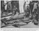 Rubber victims. Natives brought to the Baptist mission for treatment after outrages by agents of concessionnaire companies