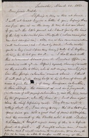 Letter to] Dear friend Webb [manuscript