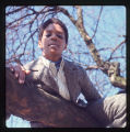 Jackie in apple tree, Anderson Gallery, January 1968