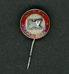 Olympic pin used by Laurie Lewis (Havel) as a member of Team USA volleyball at the Mexico City Summer games, 1968