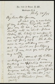 Letter to] My dear Mr. Garrison [manuscript