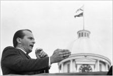 Alabama Grand Dragon James Spears speaking at a Ku Klux Klan rally in Montgomery, Alabama.