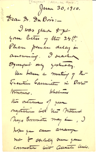 Letter from Atlanta University to W. E. B. Du Bois