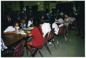 Students and Teachers in Gates Elementary Auditorium-Cafeteria