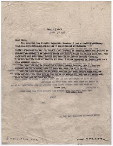 Letter from Dr. Edwin D. Moten to Don Moten, October 11, 1943