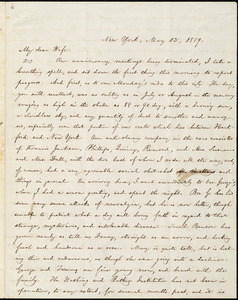 Letter from William Lloyd Garrison, New York, to Helen Eliza Garrison, May 12, 1859