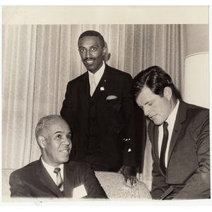 Thumbnail for Reverend Michael E. Haynes, Senator Edward M. Kennedy, and unidentified male