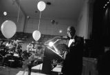 Early Wright, James Milton Campbell, Reverend Arnold Moore at banquet, Clarksdale, Miss., 1988. (ERW8 #361)