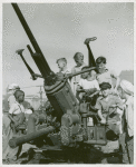 School children learn how anti-aircraft guns operate in the Third War Loan Drive in Washington, D.C