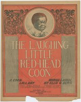 Laughing little red-head coon