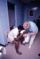 Injured man at a prison hospital