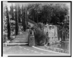 ["Il Paradiso," Mrs. Dudley Peter Allen house, 1188 Hillcrest Avenue, Oak Knoll, Pasadena, California. Lower garden stairs]