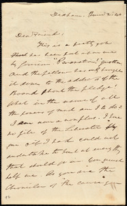 Letter from Edmund Quincy, Dedham, [Mass.], to Maria Weston Chapman, June 2, [18]40